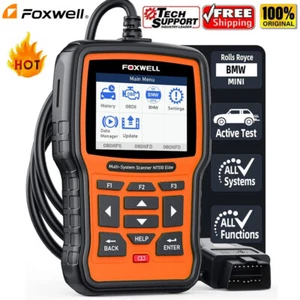 Foxwell NT510 Elite For BMW FUll System Diagnostic DPF ABS SRS TPMS OBD2 Scanner - Picture 1 of 12