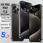 i15 Pro Max 5G Smartphone 7.3 inch Unlocked Dual Sim Android Mobile Phone 16+1TB