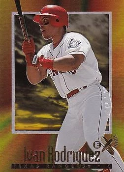 SkyBox E-X2000 1997 Iván Rodriguez 47 Texas Rangers Foto 1 de 2
