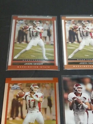 JASON GESSER 6 CARD LOT ALL 2003 ROOKIES ALL NR.MINT WASHINGTON STATE TITANS  - Image 1 of 4