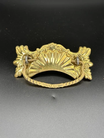 Architectural Salvage Victorian Ornate Brass 5" Drawer Furniture Pulls Backplate Cover