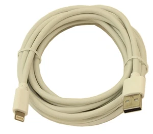 10ft Genuine Lightning MFi-Certified USB Cable Sync and Charge White - Picture 1 of 2