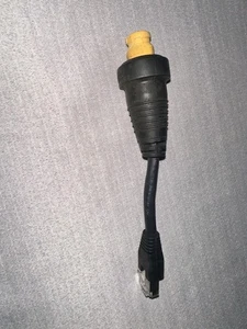 Simrad 000-11246-001 5-Pin Yellow to RJ45 Transducer Adapter Cable - Picture 1 of 4
