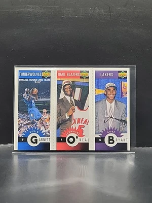 1996-97 Collector's Mini Kevin Garnett, Kobe Bryant, Jermaine O'Neal RC ROOKIE - Image 1 of 2