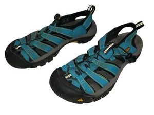 Keen Newport Blue Sandals Shoes Water Teal Hiking Trail Womens SZ 8 EU 39 - Picture 1 of 12