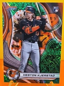 2024 Bowman's Best Heston Kjerstad #12 Green Mini-Diamond Refractor /99 Orioles - Picture 1 of 7