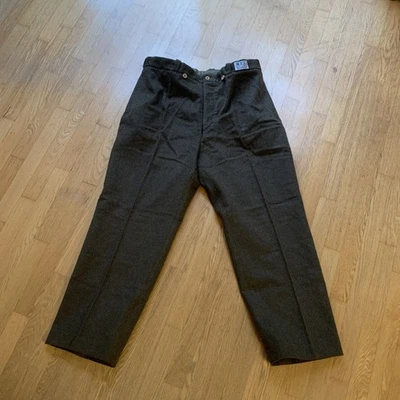 Vtg Wool Military Pants, R.E.I. Military Surplus Belgian Wool Trouser Waist 41 - Image 1 of 4