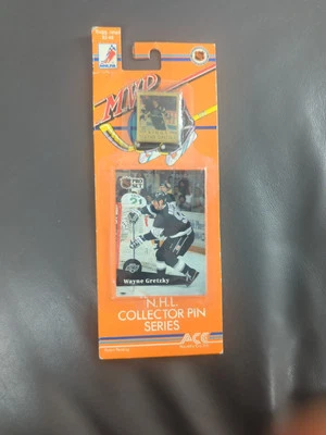 Wayne Gretzky N.H.L. 1991 Serie Pin con Tarjeta Foto 1 de 3