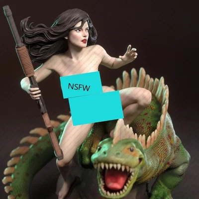 1/24 Sexy Hannah Dundee Girl NSFW Statue Unpainted Unassembled Resin Model Kit - Image 1 of 4