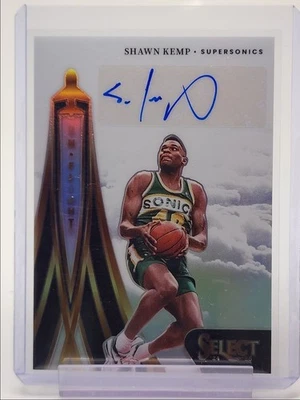 SHAWN KEMP 2024-25 SELECT IN FLIGHT AUTOGRAPH SILVER PRIZM AUTO /125 Q5759 - Image 1 of 2