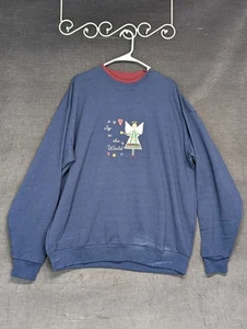 Weihnachten bestickt Sweatshirt Vintage MCEnergy Sportswear 90s Ugly Sweater 1X - Bild 1 von 13