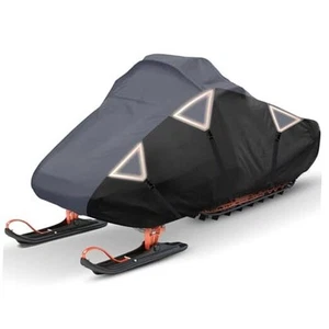 Snowmobile Cover, 300D Waterproof Oxford Fabric Sled Ski Cover, with Triangle - Picture 1 of 8