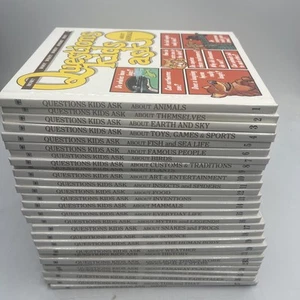 Fragen Kinder stellen 28 gebundene Bücher 1989 kompletter Satz Grolier Top Zustand - Bild 1 von 12