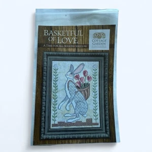 Cottage Garden- Seasons Series: Basketful Of Love - Cross Stitch Pattern New - Picture 1 of 3