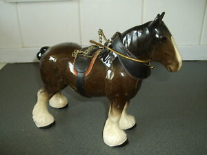 MELBA WARE / SHIRE HORSE WITH HARNESS                    