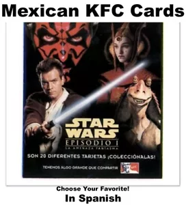 KFC 1999 Episode I Promo Cards from Mexico Spanish-Choose! - Picture 1 of 13