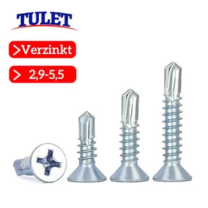 Tornillos de perforación DIN 7504 acero galvanizado cabeza avellanada autorroscante Ø 2,9 - 5,5 mm - Imagen 1 de 46
