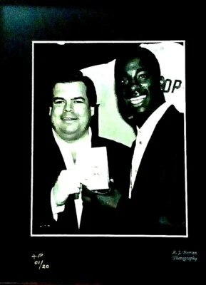 Tarjeta T206 1995 Foto Bruce McNall & Raghib "Rocket" Ismail "Honus Wagner" Foto 1 de 4