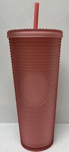 Bicchiere Starbucks 2022 rosa borchiato 24 oz tazza fredda Venti -- NUOVO - Foto 1 di 5