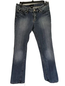Jeans donna THE LIMITED blu bootcut effetto invecchiato taglia 8 USATI - Foto 1 di 12