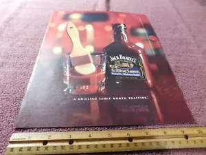 Jack Daniel's Grillsauce Originaldruck Anzeige aus Magazin Vintage 2001 - Bild 1 von 2