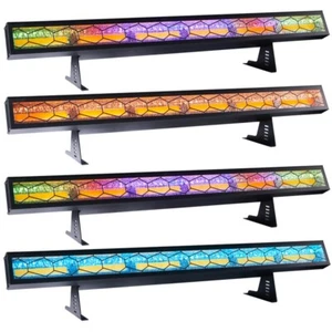 4x 6x60W Blinder Pixel Beam Background Retro Light for Stage Pub Club DJ Strobe - Picture 1 of 10