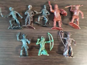 collectible figurines Soldiers Vikings/Cowboys/Pirates/Indians USSR Vintage - Picture 1 of 12