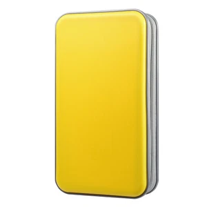 96 Disc CD Case Holder DVD Storage Wallet Bag Portable VCD Organizer Bag Yellow - Picture 1 of 6