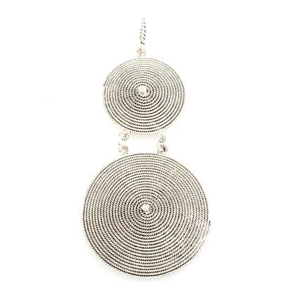 CIONDOLO PENDENTE DOPPIA CORBULA IN FILIGRANA SARDA ARGENTO 800‰ 297Y - Immagine 1 di 2