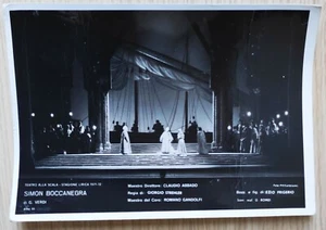 FOTOGRAFIA 1971 1972 SIMON BOCCANEGRA VERDI TEATRO ALLA SCALA LIRICA - Picture 1 of 1