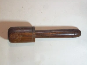 Home PESTEL ONLY WOOD WOODEN 2 1/8 INCH DIAMETER 1 3/16 HANDLE 9” TOTAL LENGTH - Picture 1 of 6