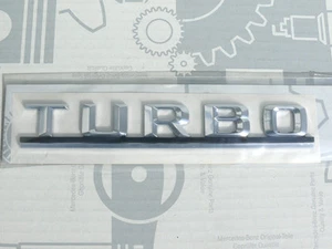 Genuine Mercedes type designation / boot badge "Turbo" for W124 W463 NEW! NOS! - Picture 1 of 1