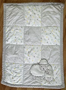 Carters Child of Mine Lamb Stars Baby Cotton Blanket Comforter Quilt - Picture 1 of 4