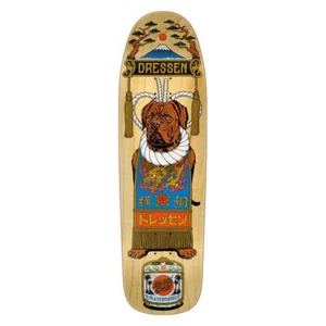 Santa Cruz Shaped Skateboard Deck Dressen Sumo Dog Multi 9.3" - Picture 1 of 2