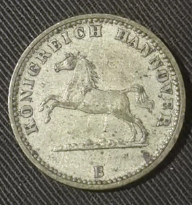 Allemagne / Germany , HANNOVER 1 Groschen 1858 B Georg ARGENT - Imagen 1 de 2