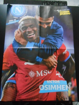 poster fronte e retro-OSIMHEN (NAPOLI)-RIBERY (SALERNITANA) cm.39x54 - Immagine 1 di 2