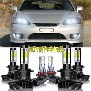 Para For Hyundai Tiburon 2003-2006 blanco 6x LED faro + luces antiniebla - Picture 1 of 14