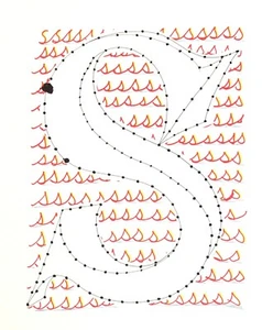 David Hockney Alphabet Buchstabe S seltene limitierte Lithographie neuwertig mit Gedicht - Bild 1 von 4