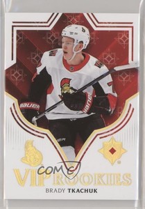 2018 Upper Deck Ultimate Collection VIP Rookies Tier 3 Brady Tkachuk Rookie RC