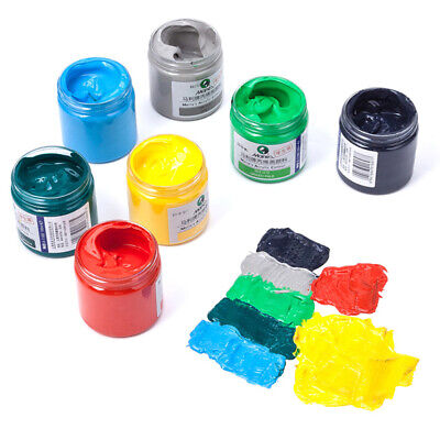 100ml Acrylic Water-Based Color Inks For Textiles Screen Pigment DIY Paints ToTM • 7.01€