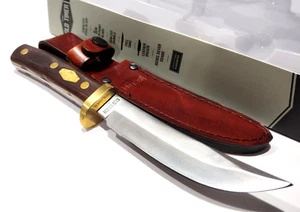 Schrade Old Timer 165OT Woodsman Full Tang Skinning Hunting Knife Leather Sheath - Picture 1 of 8