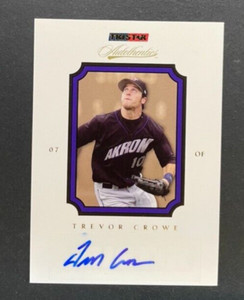 2007 Tristar Autothentics - Trevor Crowe #26 Akron Aeros - AUTO