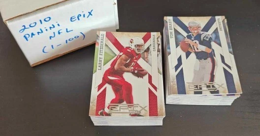 2010 Panini Epix Football Complete Set 1-100 - Image 1 of 1