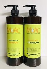 MOAC ~Moisturizing Shampoo & Conditioner w/ Melaleuca, Omega-3, Argan & Camellia