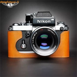 Demi-coque pour appareil photo rétro en cuir véritable Nikon F2 insert étui fait main TP - Photo 1 sur 20