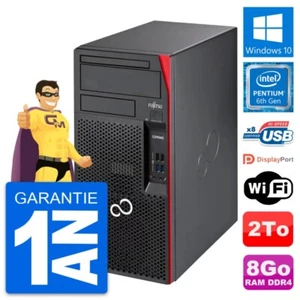 PC Tour Fujitsu Esprimo P557 MT Pentium G4400 RAM 8Go Disque 2To Windows 10 Wifi - Imagen 1 de 7