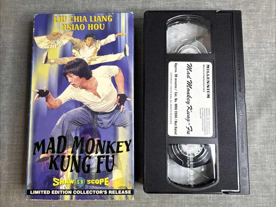 Mad Monkey Kung Fu Vhs Shaw Brothers English Dubbed Vintage Limited Edition 1999 - Image 1 of 4