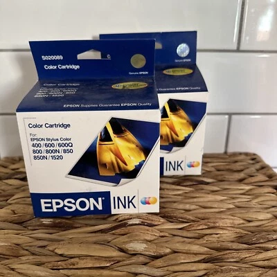 Epson Color Printer Ink Cartridge S020089 Expired 09/03 Sealed Made In USA Lot 2 - Image 1 of 4