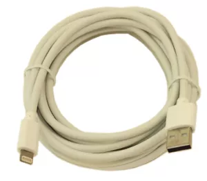 10ft Genuine Lightning MFi-Certified USB Cable Sync and Charge White - Picture 1 of 2