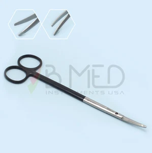 Tijeras supercortadas dentadas Kaye Facial Lifting curvas de 7" tejido facial cirugía plástica - Imagen 1 de 5